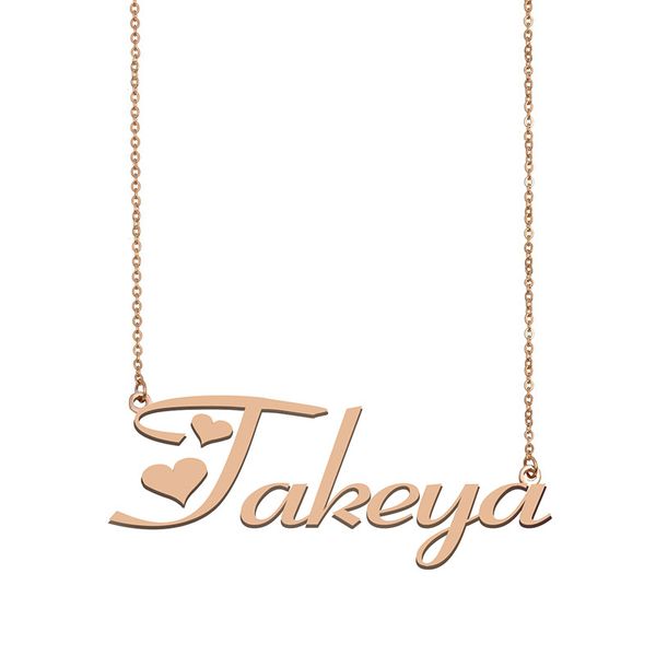 Takeya Name Necklace Custom Nameplate Pendant for Women Girls Birthday Gift Kids Best Friends Jewelry 18k Gold Plated Stainless Steel, Silver
Takeya Name Necklace Custom Nameplate Pendant for Women Girls Birthday Gift Kids Best Friends Jewelry 18k Gold Plated Stainless Steel, Silver