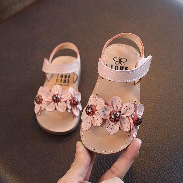 sandals summer girls shoes boys children flowers casual princess toddler, Black;red 
sandals summer girls shoes boys children flowers casual princess toddler, Black;red