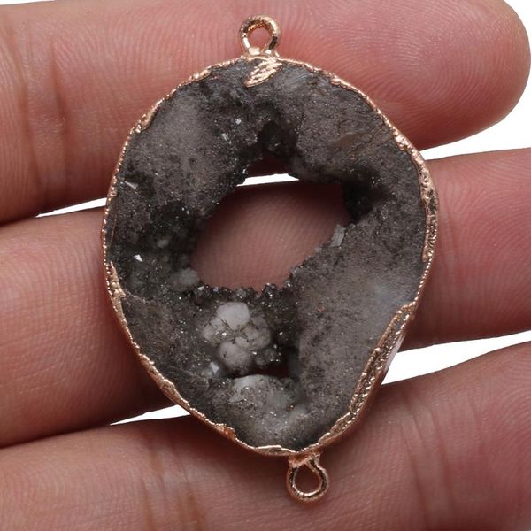 natural gray stone charms pendants double hole connectors for jewelry making diy necklace jewelry accessories, Bronze;silver
natural gray stone charms pendants double hole connectors for jewelry making diy necklace jewelry accessories, Bronze;silver