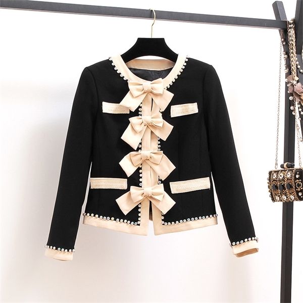 female jacket bow beading diamonds tweed black woolen jackets women long sleeve fashion coat clothing 2020x1016, Black;brown
female jacket bow beading diamonds tweed black woolen jackets women long sleeve fashion coat clothing 2020x1016, Black;brown