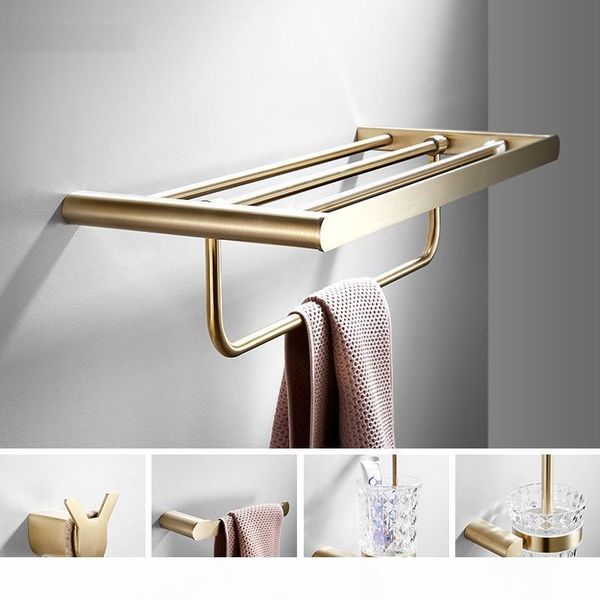 304 stainless steel brushed gold bathroom hardware set towle bar bathroom accessories brush gold toilet paper holder robe hooks yxluro
304 stainless steel brushed gold bathroom hardware set towle bar bathroom accessories brush gold toilet paper holder robe hooks yxluro