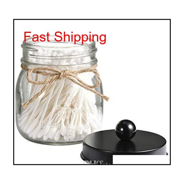 regular mason jar bathroom apothecary jars vanity organizer- rustic farmhouse decor matte black canister glass for cotton swabs - no bci6o
regular mason jar bathroom apothecary jars vanity organizer- rustic farmhouse decor matte black canister glass for cotton swabs - no bci6o
