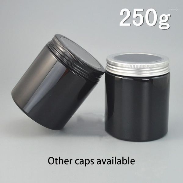 250g black plastic jar cosmetic cream container skin care body mask lotion bottle candy packaging window lid
250g black plastic jar cosmetic cream container skin care body mask lotion bottle candy packaging window lid