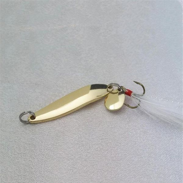 1pcs metal gold sliver spoon fishing lure sequined hard baits noise paillette with feather for sea lures tool wobbler qylrml
1pcs metal gold sliver spoon fishing lure sequined hard baits noise paillette with feather for sea lures tool wobbler qylrml