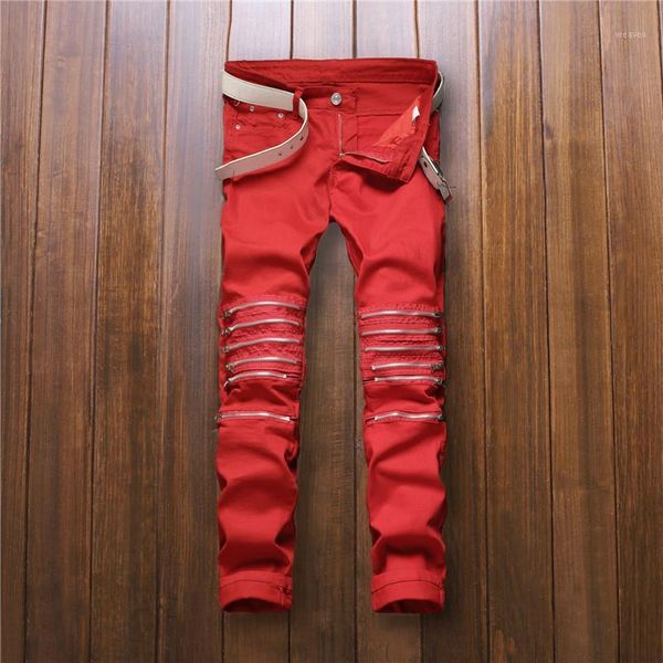2016 new fashion designer red stretch jeans men spandex jean pants with zipper slim fit pencil jeans size 30 to 361, Blue
2016 new fashion designer red stretch jeans men spandex jean pants with zipper slim fit pencil jeans size 30 to 361, Blue