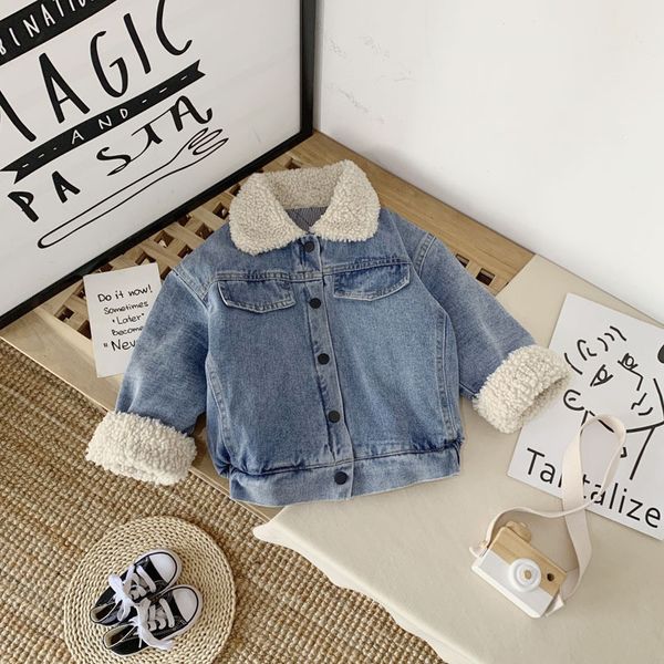 lovely kids jeans lamb wool thicken jackets 2020 winter warm casual fashion coats girls boys cotton greatcoat 80-130cm ly11053, Blue;gray
lovely kids jeans lamb wool thicken jackets 2020 winter warm casual fashion coats girls boys cotton greatcoat 80-130cm ly11053, Blue;gray