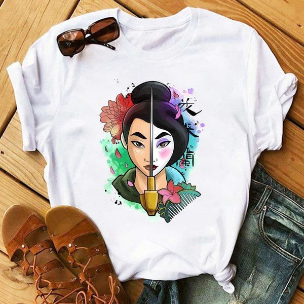 cartoon women t-shirts new fashion mulan princess t-shirts print tee shirt harajuku kawaii streetwear tshirt female clothes, White
cartoon women t-shirts new fashion mulan princess t-shirts print tee shirt harajuku kawaii streetwear tshirt female clothes, White