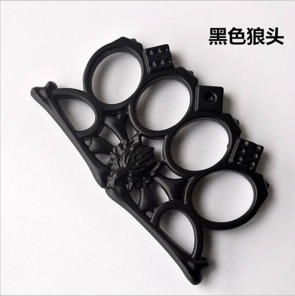 self-defense weapon black wolf head iron four-fingered tiger hand clasp fist clasp tiger finger martial arts glove hand support ring ring845
self-defense weapon black wolf head iron four-fingered tiger hand clasp fist clasp tiger finger martial arts glove hand support ring ring845