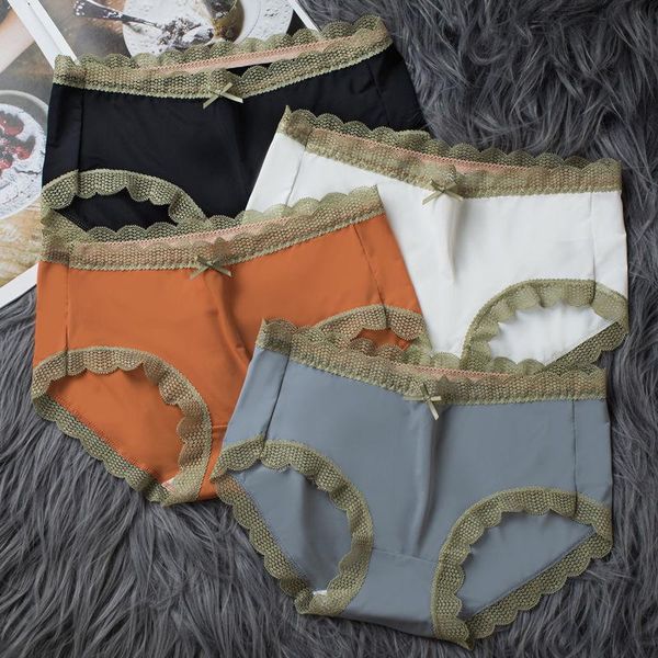women's panties 3/4pcs cute lace underwear women solid color seamless underpants cotton middle waist lingerie lovely girl briefs, Black;pink
women's panties 3/4pcs cute lace underwear women solid color seamless underpants cotton middle waist lingerie lovely girl briefs, Black;pink