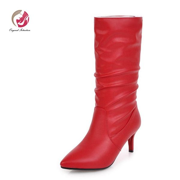 оригинал намерения женщина boots mid-теленок скольжение на остроконечную toe тонкого высокие короткого плюш сапоги мода solid сша размер 3-1, Black
оригинал намерения женщина boots mid-теленок скольжение на остроконечную toe тонкого высокие короткого плюш сапоги мода solid сша размер 3-1, Black