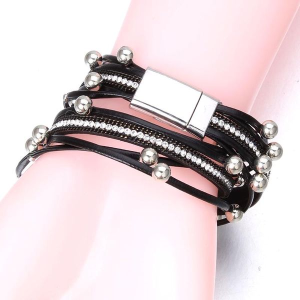 snap jewelry multilayer leather bracelets for women femme crystal metal beads charm 18mm snap button wrap bracelet fema jllbbu, Golden;silver
snap jewelry multilayer leather bracelets for women femme crystal metal beads charm 18mm snap button wrap bracelet fema jllbbu, Golden;silver