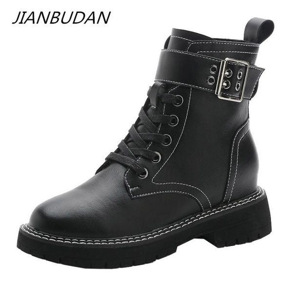 boots jianbudan women's leather zipper buckle fashion motorcycle height increasing autumn women ankle 34-40, Black
boots jianbudan women's leather zipper buckle fashion motorcycle height increasing autumn women ankle 34-40, Black