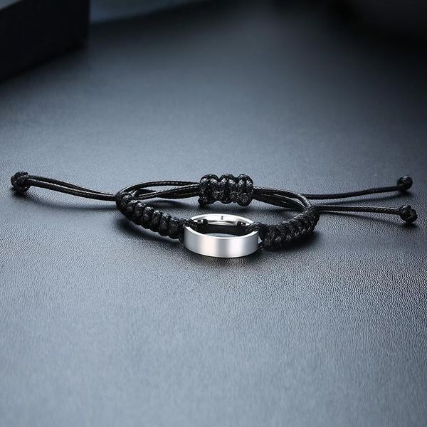link, chain fashion couples braided string rope bracelet adjustable bangle for women and men friendship jewelry, Black
link, chain fashion couples braided string rope bracelet adjustable bangle for women and men friendship jewelry, Black