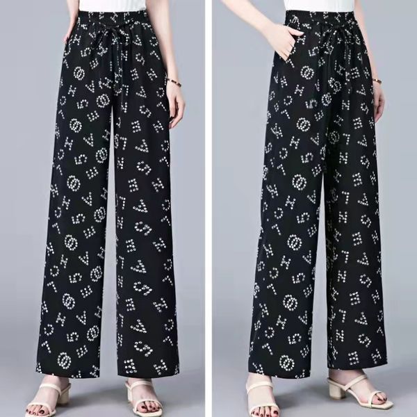 cool falling feeling ice silk high waist wide leg pants women's new summer big pants loose hanging leisure straight tube women, Black;white
cool falling feeling ice silk high waist wide leg pants women's new summer big pants loose hanging leisure straight tube women, Black;white
