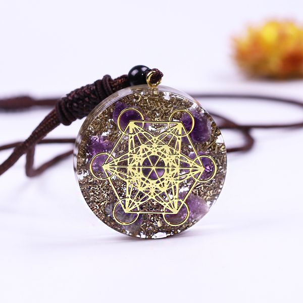 natural amethystine orgonite pendant copper shavings energy crystal reiki pendant necklace improve fortune charms pendant 0927, Silver
natural amethystine orgonite pendant copper shavings energy crystal reiki pendant necklace improve fortune charms pendant 0927, Silver