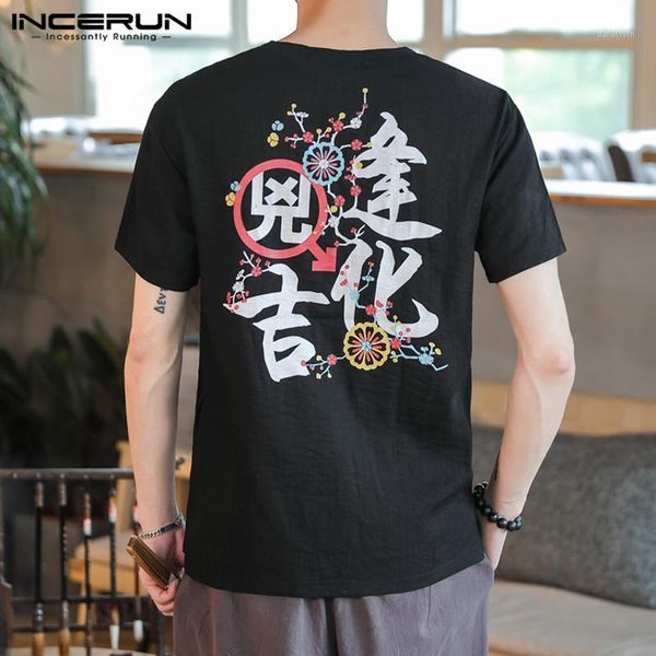 vintage men casual shirt cotton v neck streetwear chinese style print camisa breathable summer short sleeve blouse 2020 incerun1, White;black
vintage men casual shirt cotton v neck streetwear chinese style print camisa breathable summer short sleeve blouse 2020 incerun1, White;black