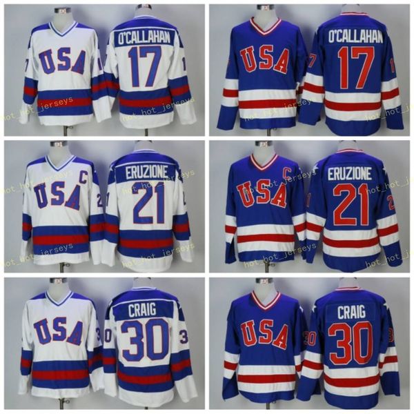 1980 usa olympic hockey jersey 21 mike eruzione 30 jim craig 17 jack o'callahan blue white vintage stitched jerseys c patch, Black;red
1980 usa olympic hockey jersey 21 mike eruzione 30 jim craig 17 jack o'callahan blue white vintage stitched jerseys c patch, Black;red