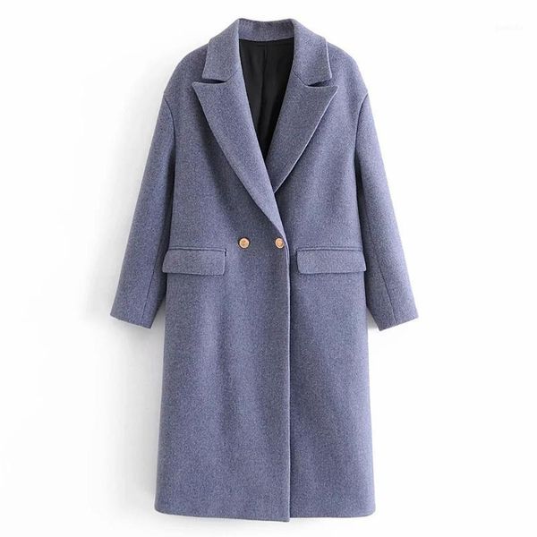 autumn / winter 2020 grey blue double breasted lapel long woolen coat for fall jacket women tweed plus size korean1, Black
autumn / winter 2020 grey blue double breasted lapel long woolen coat for fall jacket women tweed plus size korean1, Black