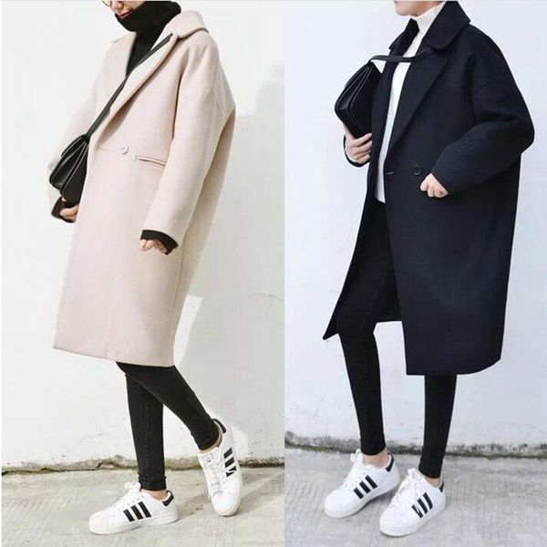 2020 plus size long wool coat women autumn women's wool coat single breasted loose thick female winter coats, Black
2020 plus size long wool coat women autumn women's wool coat single breasted loose thick female winter coats, Black