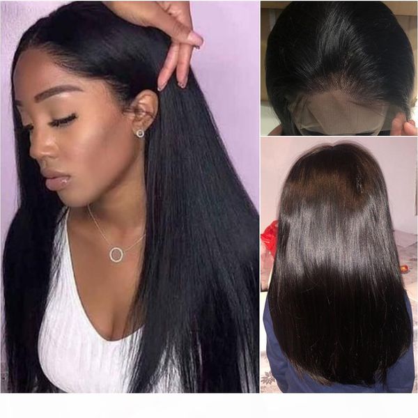 360 human hair lace wigs virgin hair glueless brazilian straight pre plucked 360 frontal lace front wig with baby hair, Black;brown
360 human hair lace wigs virgin hair glueless brazilian straight pre plucked 360 frontal lace front wig with baby hair, Black;brown