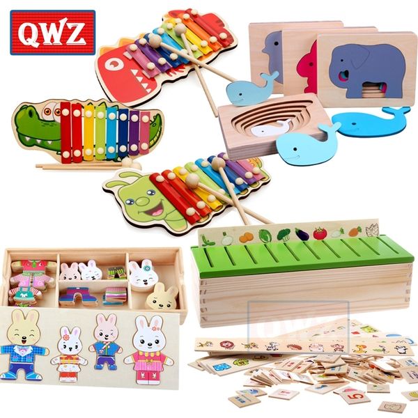 qwz montessori wooden creature cartoon animal rainbow music diy puzzle early education toy children intelligence learning gift y200428
qwz montessori wooden creature cartoon animal rainbow music diy puzzle early education toy children intelligence learning gift y200428