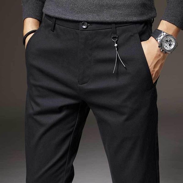men's pants winter work business casual korean version of the slim-fitting tooling trousers trendy calf, Black
men's pants winter work business casual korean version of the slim-fitting tooling trousers trendy calf, Black