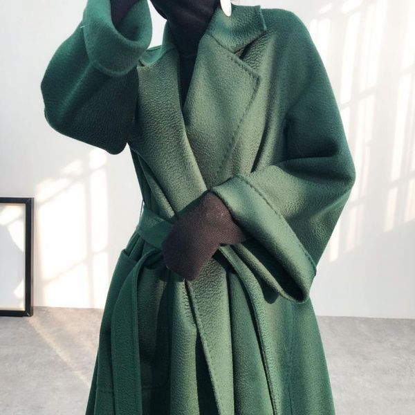 double-sided wool coat female han edition of the long 2021 new winter dress cloth coat water ripple female1, Black
double-sided wool coat female han edition of the long 2021 new winter dress cloth coat water ripple female1, Black