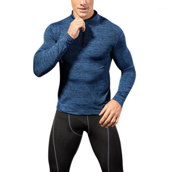running jerseys men compression brushed shirt bodybuilding tee fitness base layer breathable quick drying t shirt1, Black;blue
running jerseys men compression brushed shirt bodybuilding tee fitness base layer breathable quick drying t shirt1, Black;blue