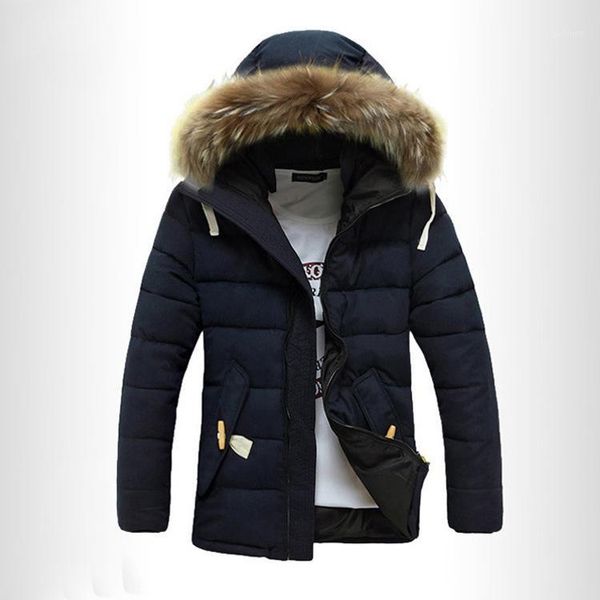 winter fur collar cotton-padded clothes men's korean-style slim fit mid-length men's wear-style cotton-padded jacket plus1, Black
winter fur collar cotton-padded clothes men's korean-style slim fit mid-length men's wear-style cotton-padded jacket plus1, Black