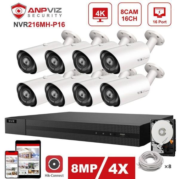 hikvision oem 16ch 4k nvr anpviz 8mp 4x poe ip camera system indoor/outdoor 8pcs ip camera security system kit ip66 30m1
hikvision oem 16ch 4k nvr anpviz 8mp 4x poe ip camera system indoor/outdoor 8pcs ip camera security system kit ip66 30m1