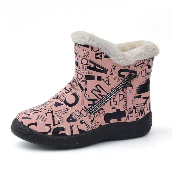 winter women snow boots flat warm fur boots women slip on waterproof shoes rubber plush winter shoes, Black
winter women snow boots flat warm fur boots women slip on waterproof shoes rubber plush winter shoes, Black