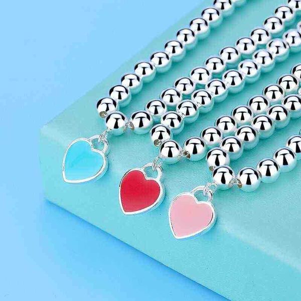 bangle new 925 sterling silver beads chain color heart pendant bracelet for women party wedding accessories jewelry gifts, Black
bangle new 925 sterling silver beads chain color heart pendant bracelet for women party wedding accessories jewelry gifts, Black