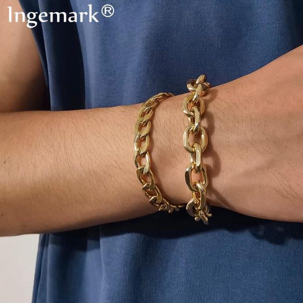 punk cuban lock chain bracelets set women men vintage boho iron twisted link bracelet pulseras friends hand jewelry, Black
punk cuban lock chain bracelets set women men vintage boho iron twisted link bracelet pulseras friends hand jewelry, Black