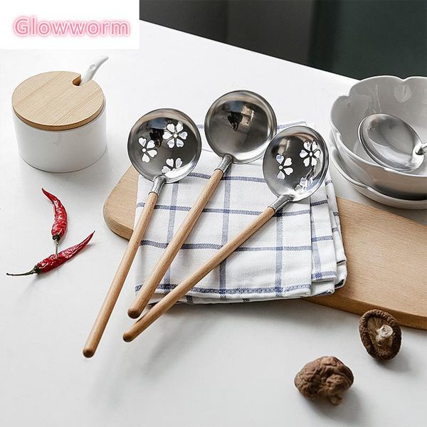 spoons japanese style wooden soup spoon long handle pot kitchen strainer scoop cooking colander ladle tableware
spoons japanese style wooden soup spoon long handle pot kitchen strainer scoop cooking colander ladle tableware