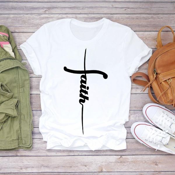 women t-shirts faith letter printing summer autumn clothing girl 90s print lady womens graphic t shirt female tee t-shirt, White
women t-shirts faith letter printing summer autumn clothing girl 90s print lady womens graphic t shirt female tee t-shirt, White