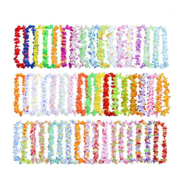 decorative flowers & wreaths 50/100pcs hawaiian flower leis garland artificial necklace luau party supplies beach fun wreath diy gift decora 
decorative flowers & wreaths 50/100pcs hawaiian flower leis garland artificial necklace luau party supplies beach fun wreath diy gift decora