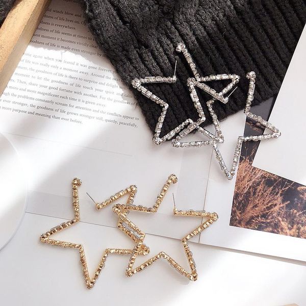 hoop & huggie shifeel fashion korea gem star opening ear ring rhinestone sparkling geometric earrings temperament personality pendients, Golden;silver
hoop & huggie shifeel fashion korea gem star opening ear ring rhinestone sparkling geometric earrings temperament personality pendients, Golden;silver