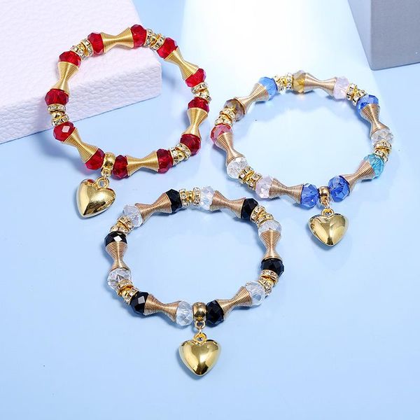 2020 bohemian national style crystal women's bracelet with zircon gold heart pendant bracelet for girl jewelry gift, Golden;silver
2020 bohemian national style crystal women's bracelet with zircon gold heart pendant bracelet for girl jewelry gift, Golden;silver