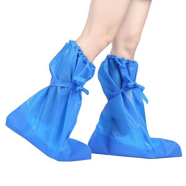 

disposable covers 1 pair shoe cover practical waterproof useful non-slip for daily use (average size, blue)