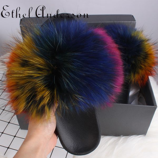 ethel anderson women slippers slides fashion plus real fox fur flip flops summer fur flat sandals shoes selling x1020, Black
ethel anderson women slippers slides fashion plus real fox fur flip flops summer fur flat sandals shoes selling x1020, Black