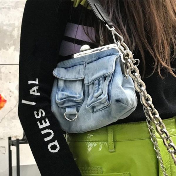 fashion chain denim clip bag women shoulder bags designer small kisslock bag lady crossbody bags for women 2021 shell purse new
fashion chain denim clip bag women shoulder bags designer small kisslock bag lady crossbody bags for women 2021 shell purse new