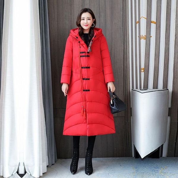 women elegant tassel parka coat winter jacket new vintage embroidery long parka, Black
women elegant tassel parka coat winter jacket new vintage embroidery long parka, Black