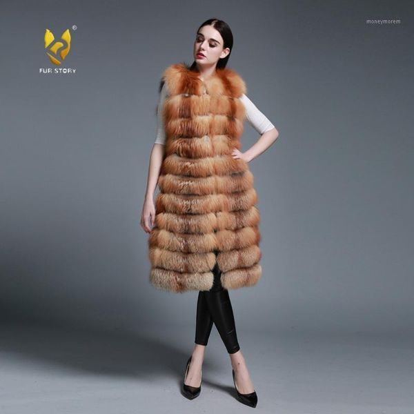 women's fur & faux winter fashion women vest real long style furry striped d natural female story fs152961, Black
women's fur & faux winter fashion women vest real long style furry striped d natural female story fs152961, Black