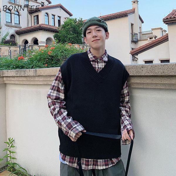 sweater vest men solid oversize hong-kong style new students sleevess knitted all-match sweaters chic trendy outwear ulzzang ins, Black;white
sweater vest men solid oversize hong-kong style new students sleevess knitted all-match sweaters chic trendy outwear ulzzang ins, Black;white