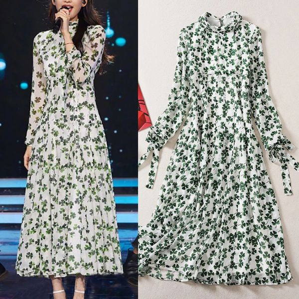 2021 spring star with the same high-quality green floral temperament dress, Black;pink
2021 spring star with the same high-quality green floral temperament dress, Black;pink