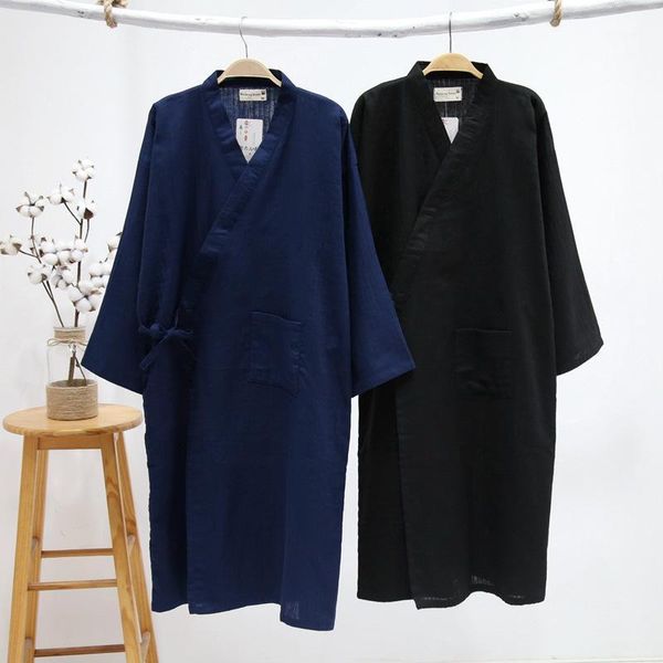 new men's cotton yarn sleeping gown thin summer cotton kimono bathrobe mens robes long bath robe loose leisure nightgown1, Black;brown
new men's cotton yarn sleeping gown thin summer cotton kimono bathrobe mens robes long bath robe loose leisure nightgown1, Black;brown
