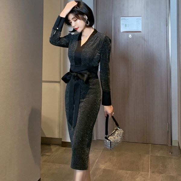 2021 new autumn deep woman night dinner party long sequins dress oversized ue0m, Black;gray
2021 new autumn deep woman night dinner party long sequins dress oversized ue0m, Black;gray