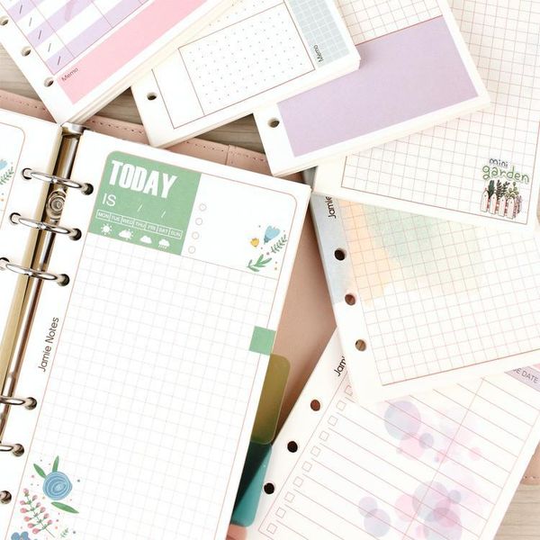 notepads mypretties girly ii refill papers blank grid ruled a5 a6 filler for 6 hole binder organizer notebook planner1, Purple;pink
notepads mypretties girly ii refill papers blank grid ruled a5 a6 filler for 6 hole binder organizer notebook planner1, Purple;pink