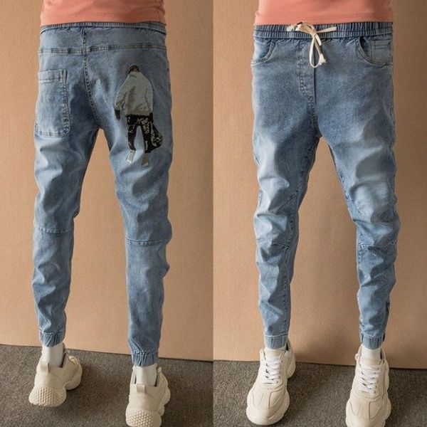 men's jeans wholesale 2021 elastic waist guy pants trendy slim-fitting denim male teenagers pencil social people trousers, Blue
men's jeans wholesale 2021 elastic waist guy pants trendy slim-fitting denim male teenagers pencil social people trousers, Blue