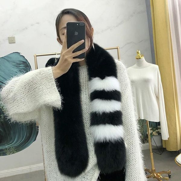 scarves real fur collar women natural warm colorblock 130cm long shawl winter luxury genuine thick scarf female, Blue;gray
scarves real fur collar women natural warm colorblock 130cm long shawl winter luxury genuine thick scarf female, Blue;gray